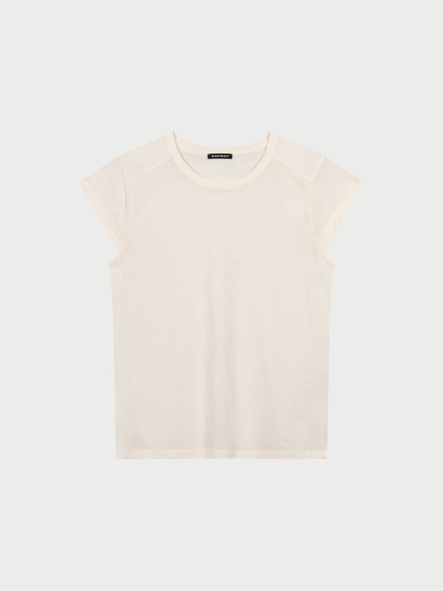 repeat cashmere T-shirt van katoenmelange