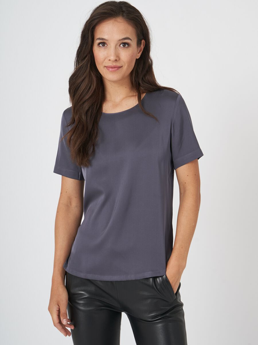 repeat cashmere T-Shirt van zijde