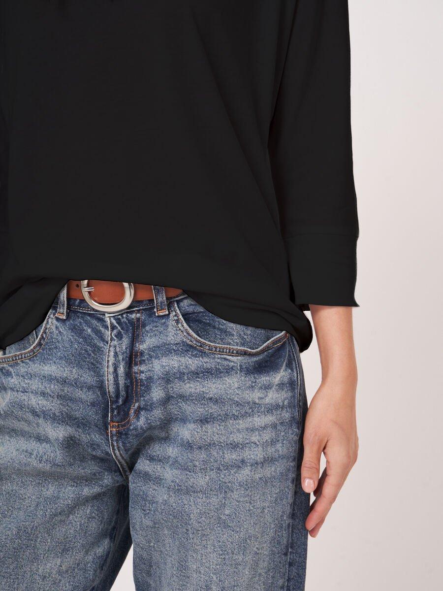 Repeat Cashmere Top Met 3/4 Vleermuismouwen