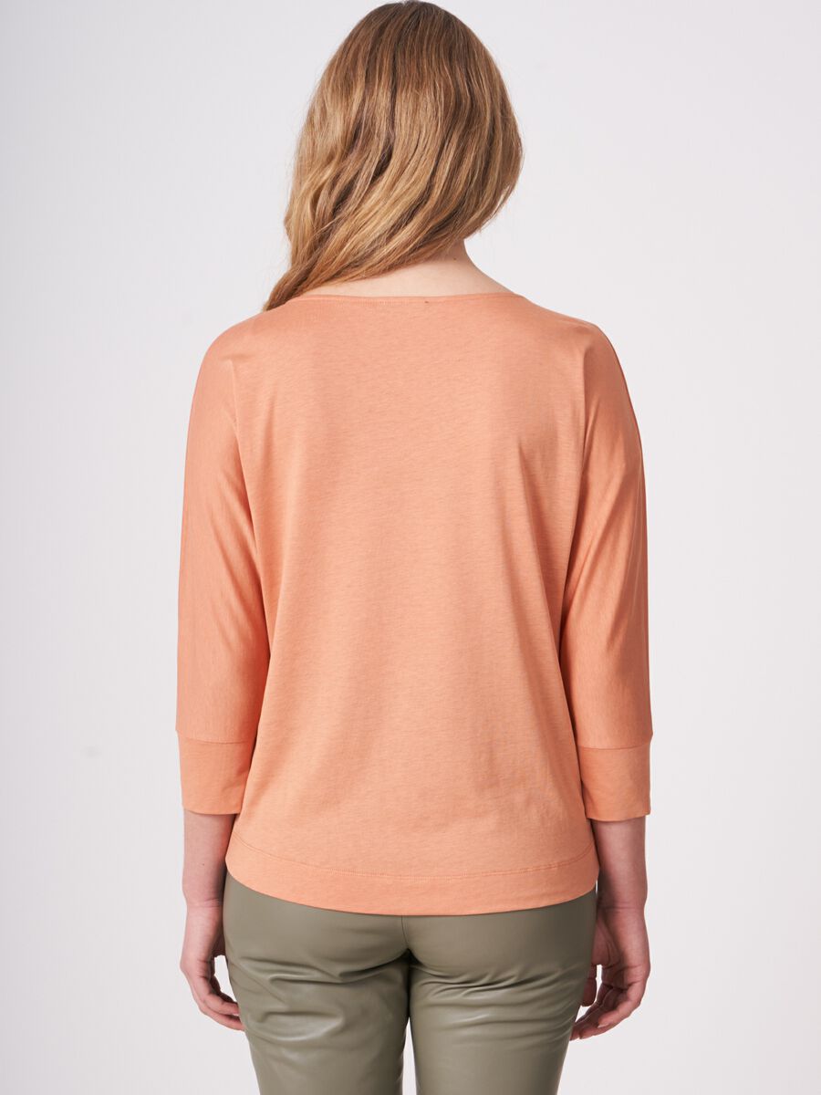 Repeat Cashmere Top Met 3/4 Vleermuismouwen