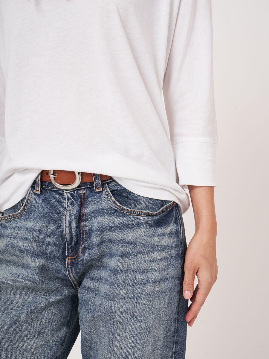 Repeat Cashmere Top Met 3/4 Vleermuismouwen