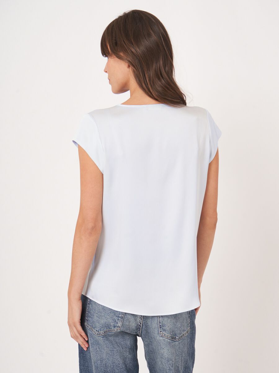 Repeat Cashmere Top Met Borstzak