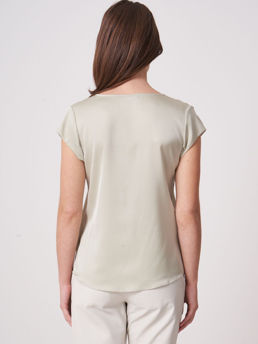 Repeat Cashmere Top Met Borstzak
