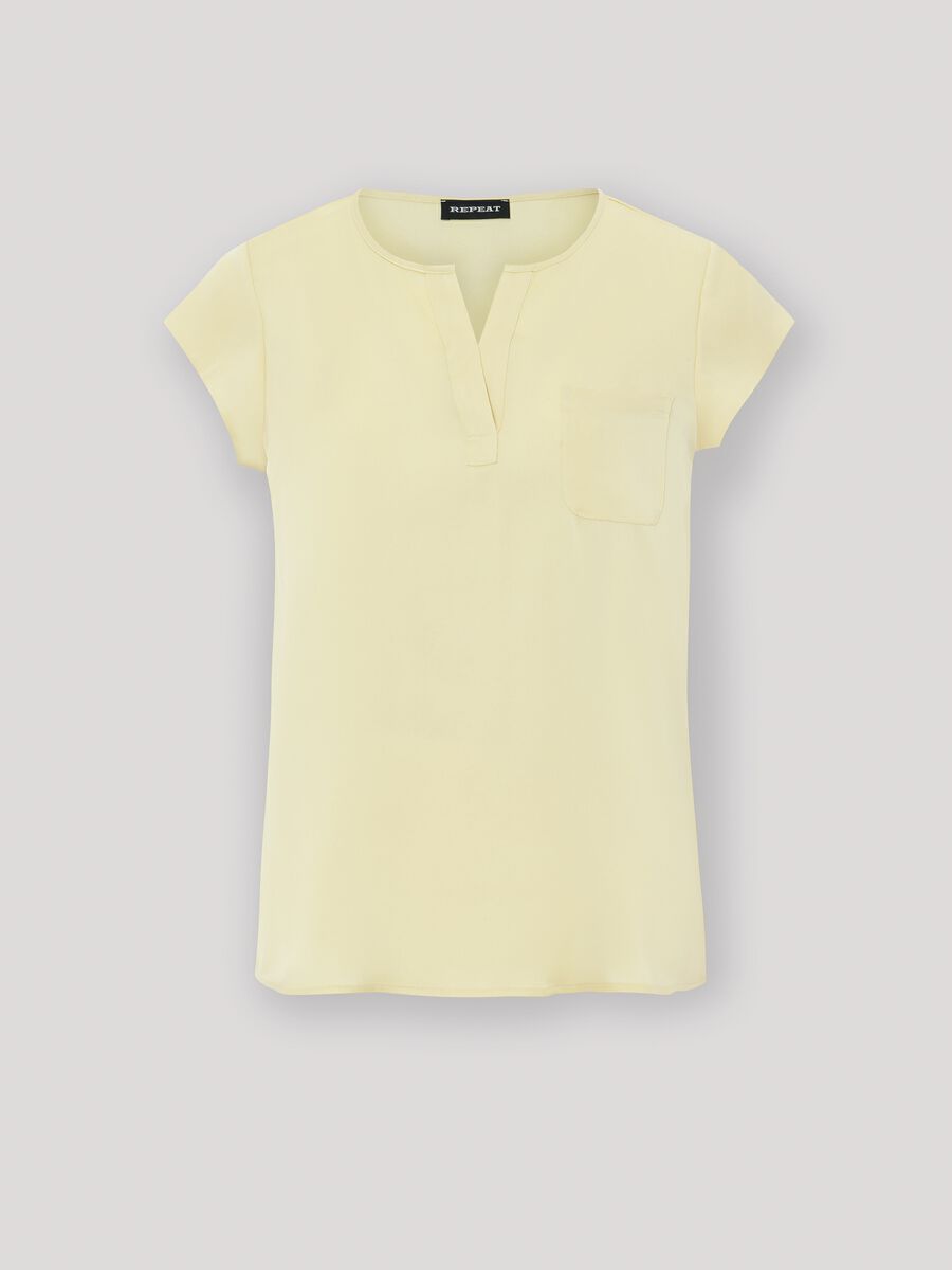 repeat cashmere Top met borstzak