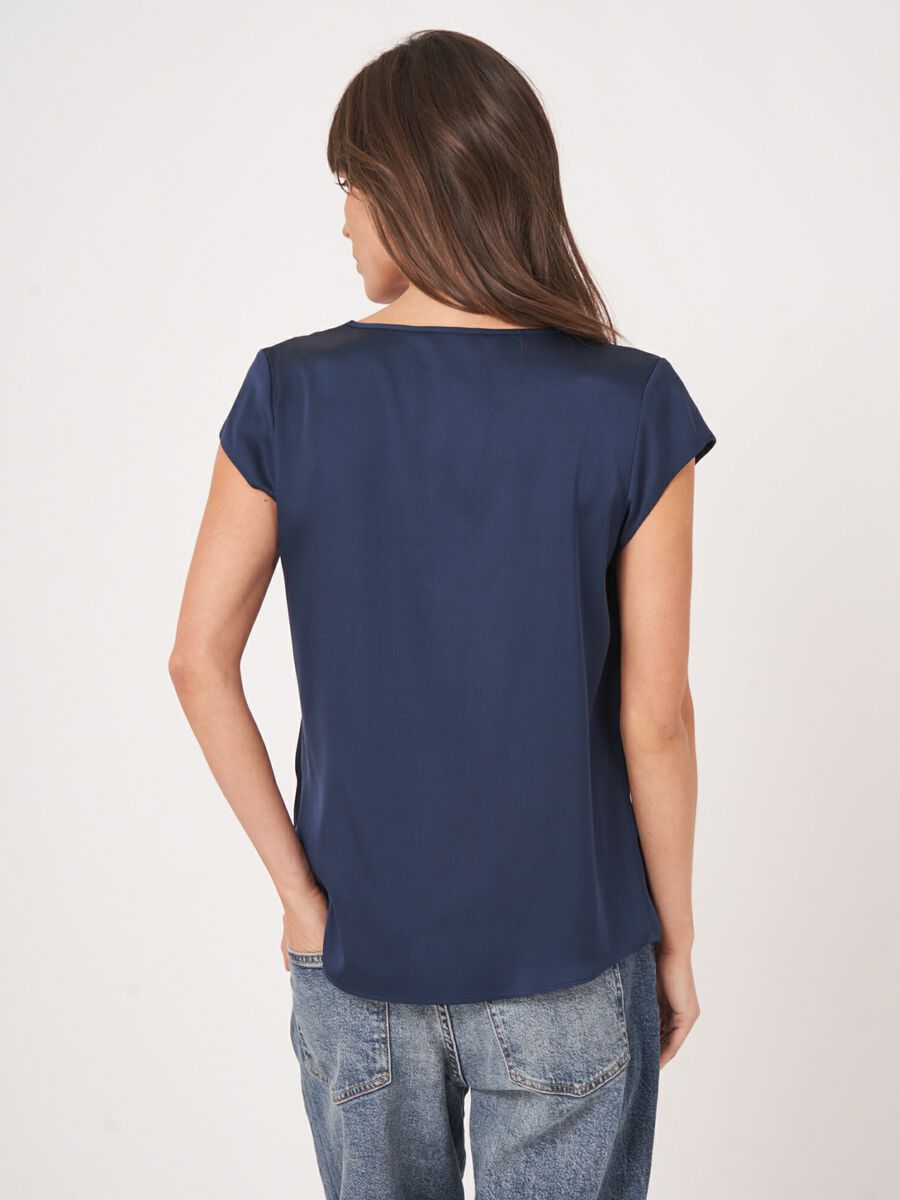 Repeat Cashmere Top Met Borstzak
