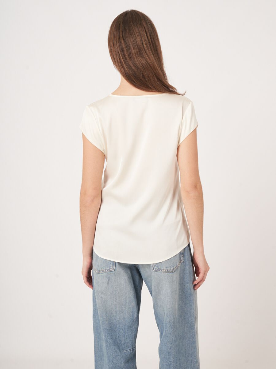 Repeat Cashmere Top Met Borstzak