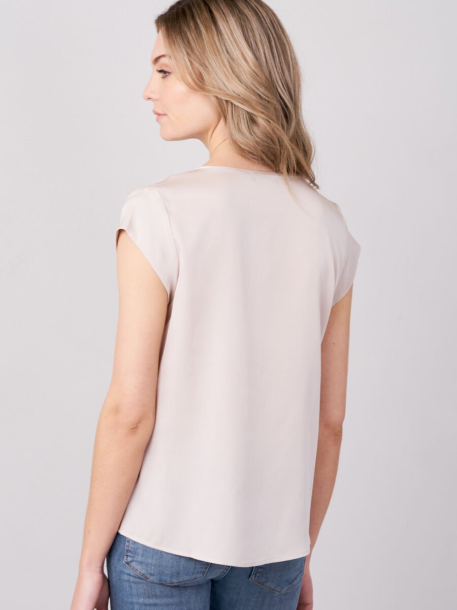 Repeat Cashmere Top Met Borstzakje