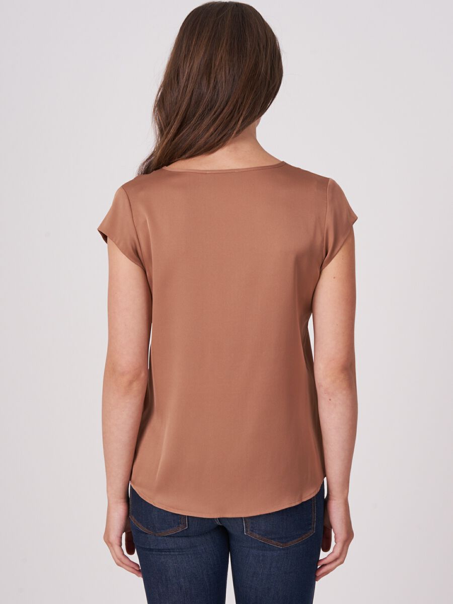 Repeat Cashmere Top Met Borstzakje