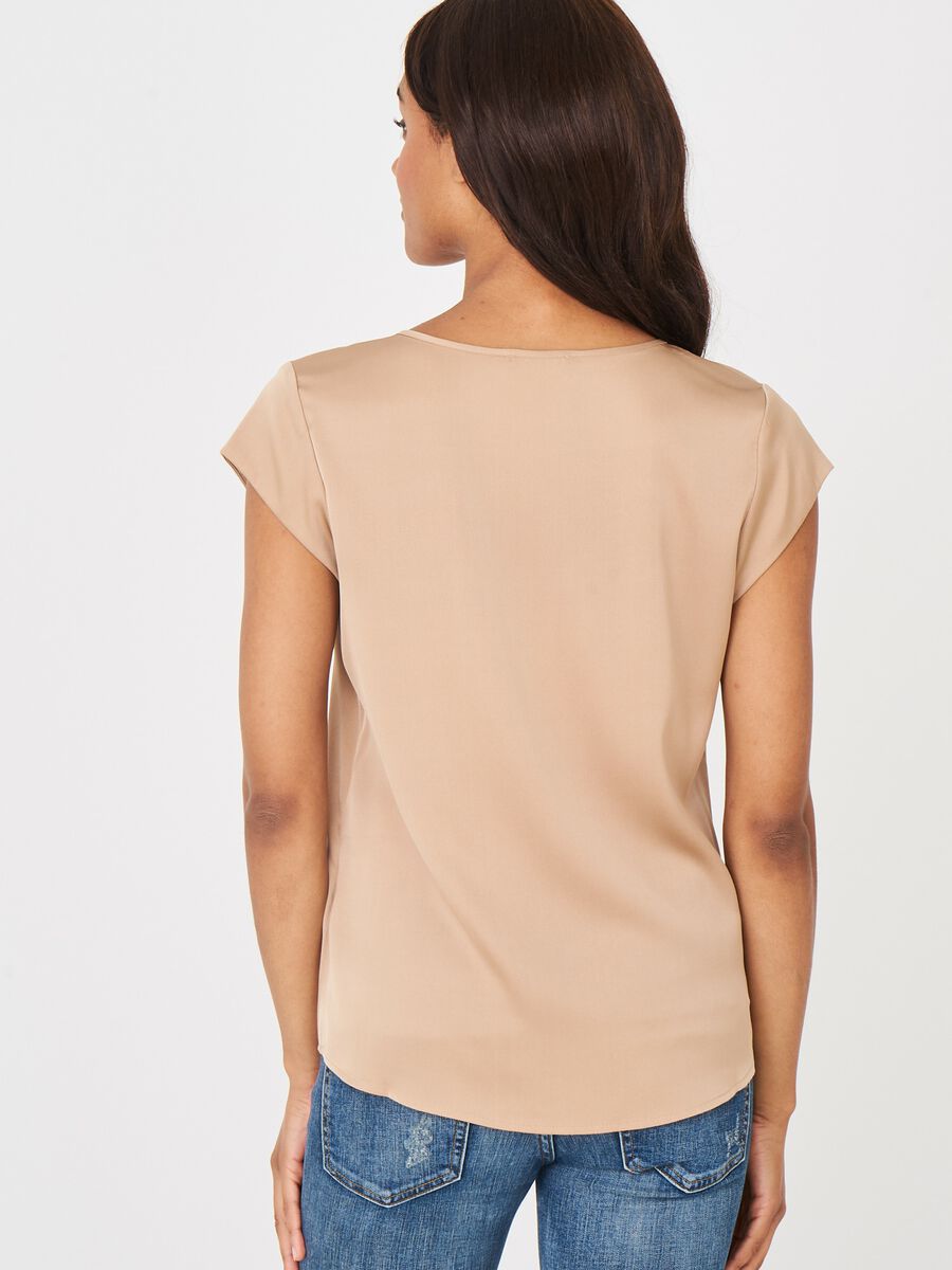 Repeat Cashmere Top Met Borstzakje