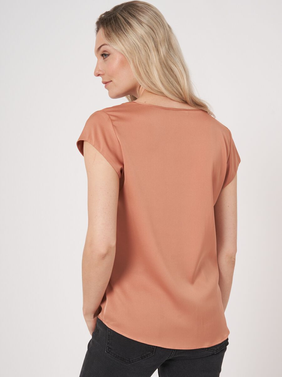 Repeat Cashmere Top Met Borstzakje