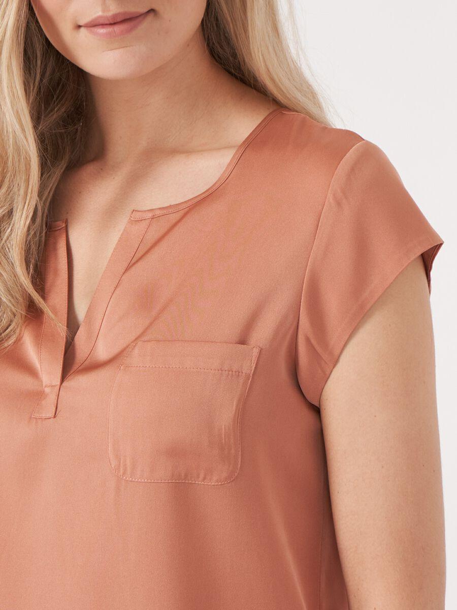 Repeat Cashmere Top Met Borstzakje