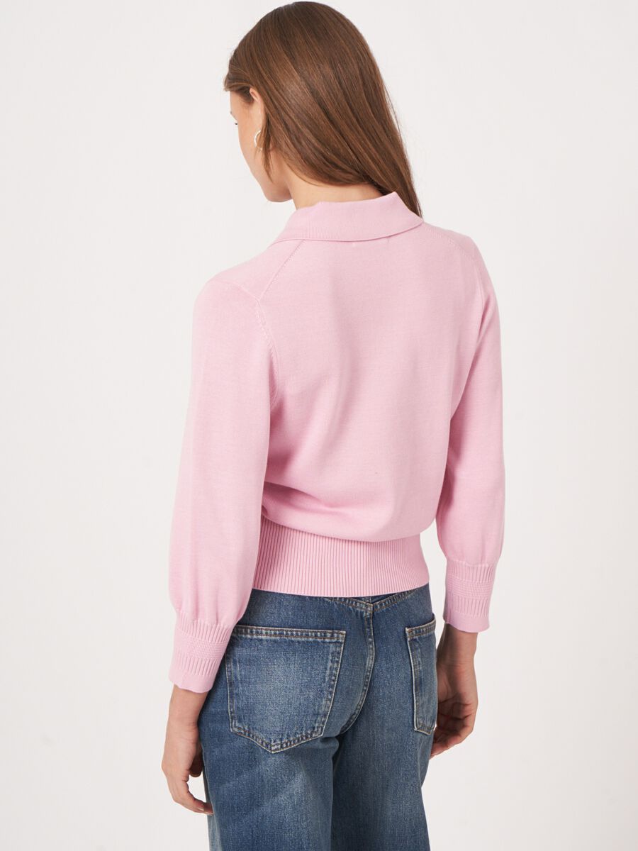 Repeat Cashmere Vest Met Polokraag En Knopen