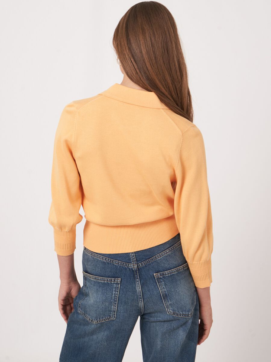 Repeat Cashmere Vest Met Polokraag En Knopen