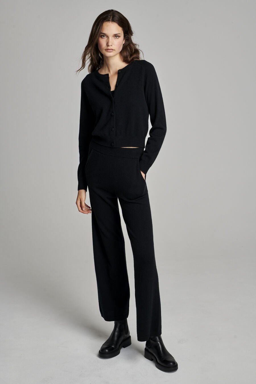 Repeat Cashmere Wijde Cashmere Broek