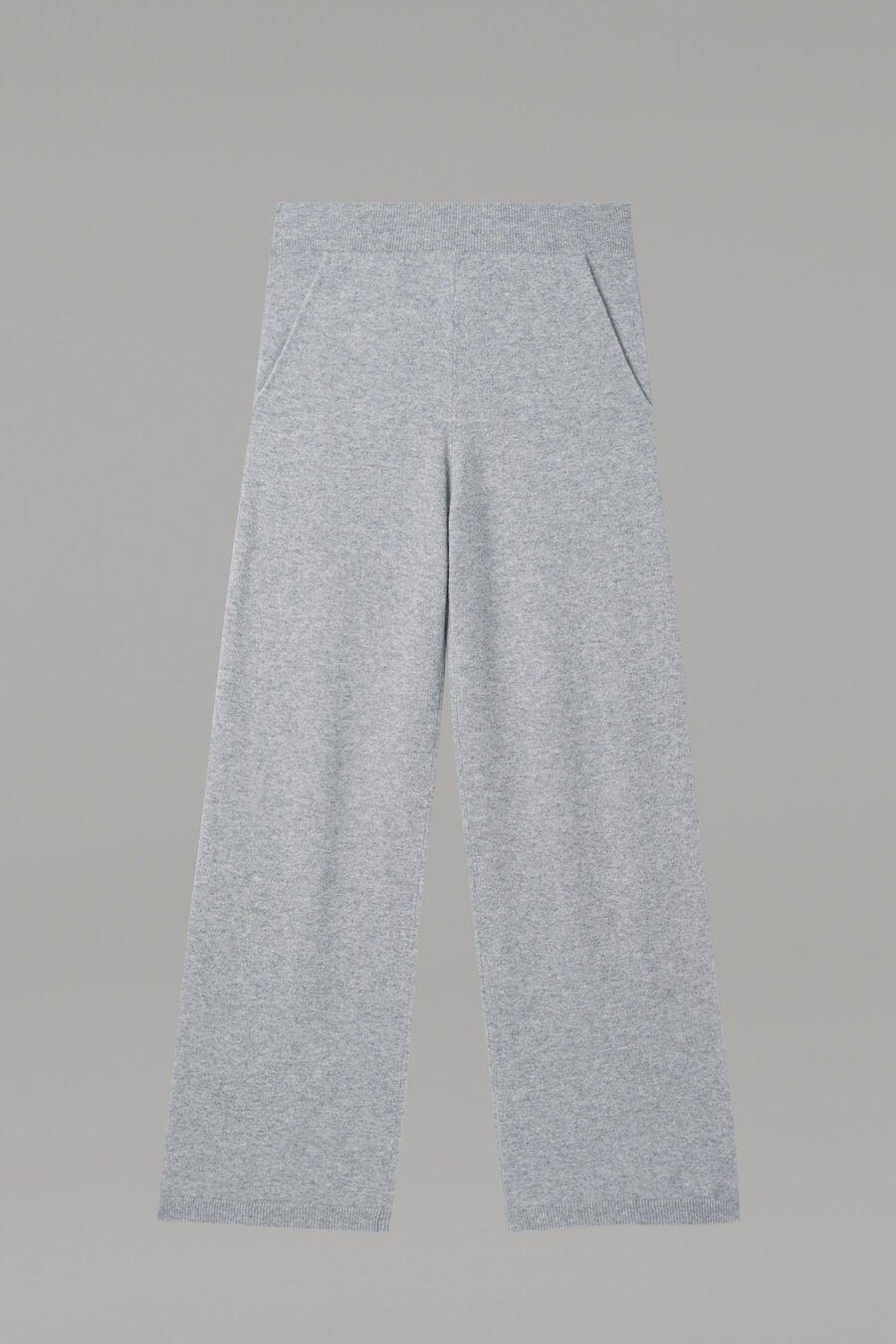 repeat cashmere Wijde cashmere broek