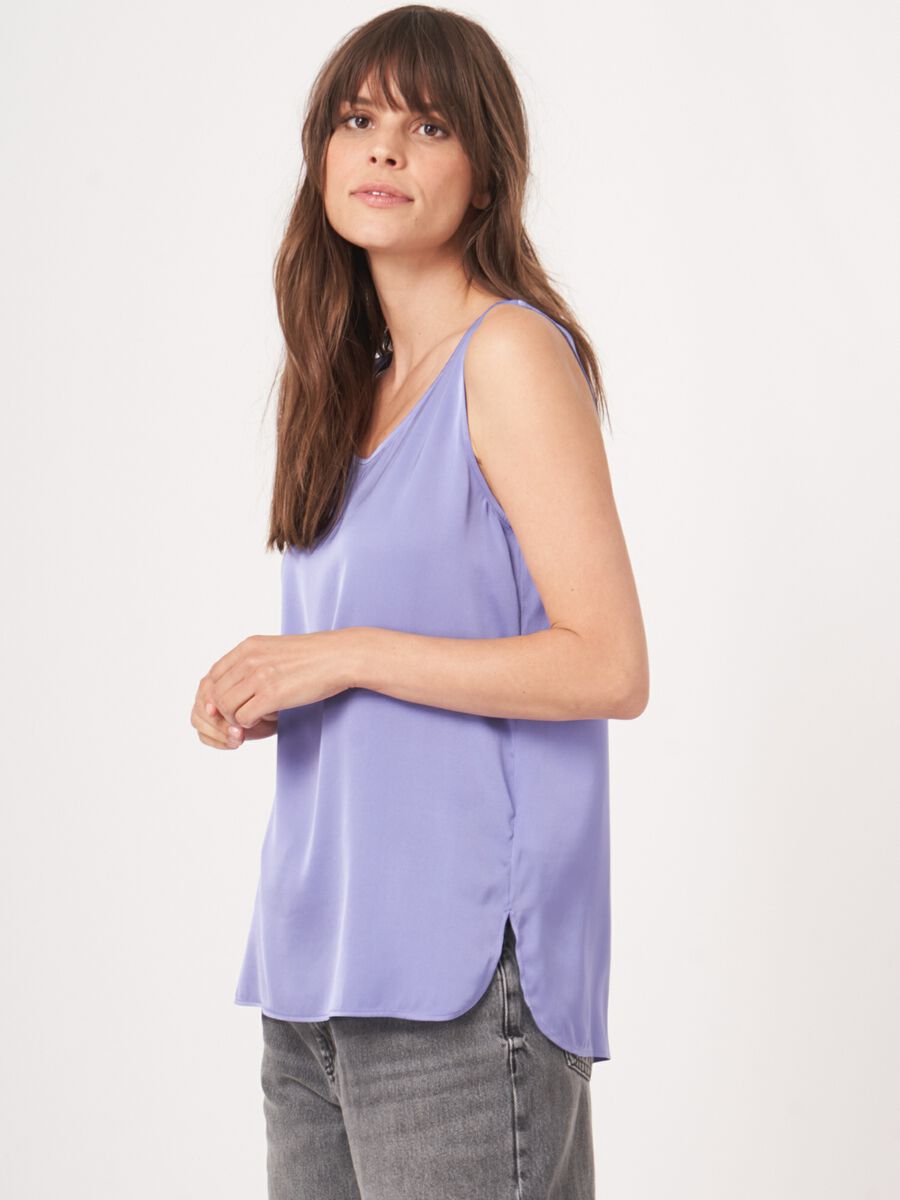 Repeat Cashmere Zijden Top Met Ronde Hals