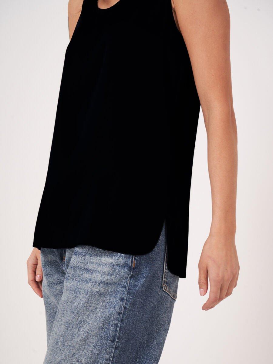 Repeat Cashmere Zijden Top Met Ronde Hals