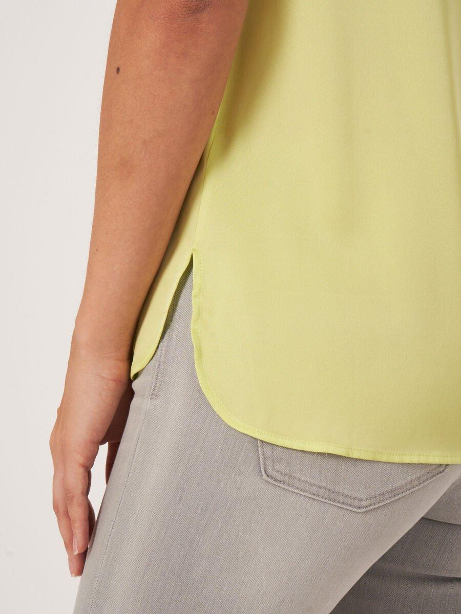 Repeat Cashmere Zijden Top Met Ronde Hals