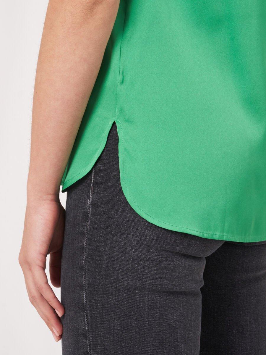 Repeat Cashmere Zijden Top Met Ronde Hals