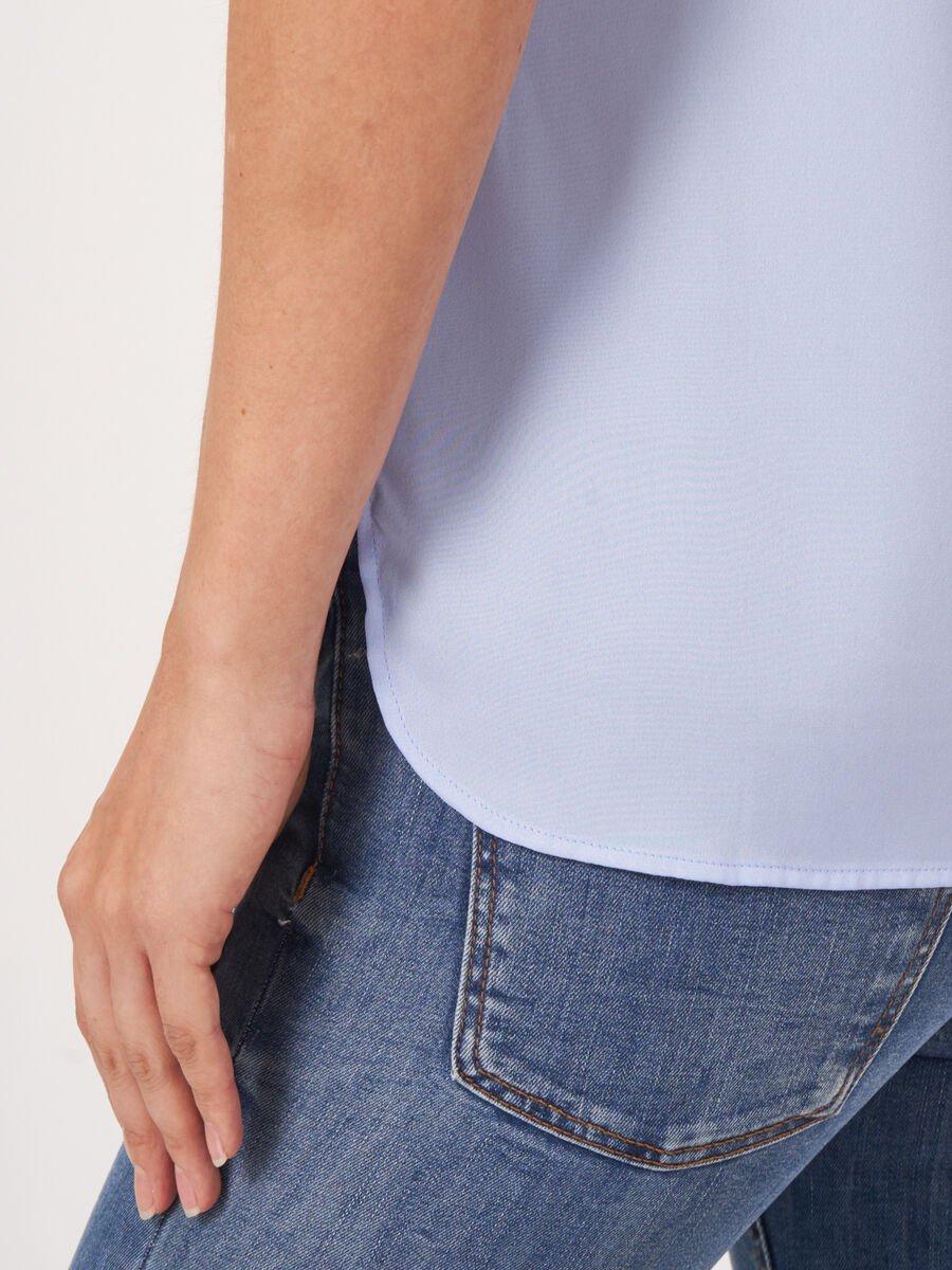 Repeat Cashmere Zijden Top Met Ronde Hals