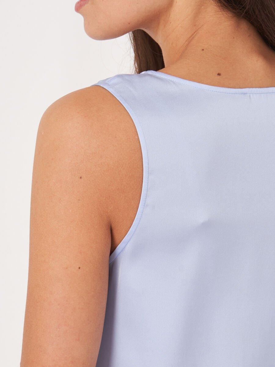 Repeat Cashmere Zijden Top Met Ronde Hals