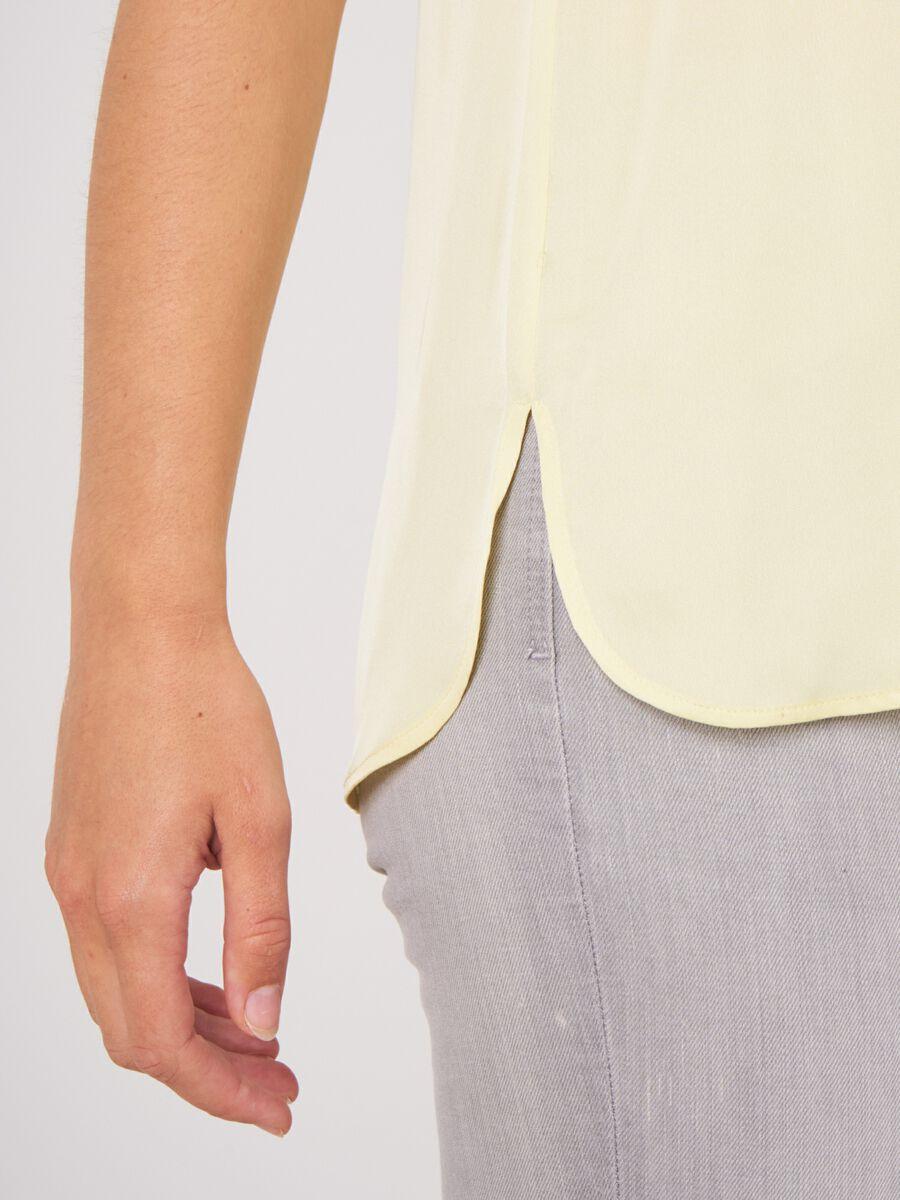 Repeat Cashmere Zijden Top Met Ronde Hals