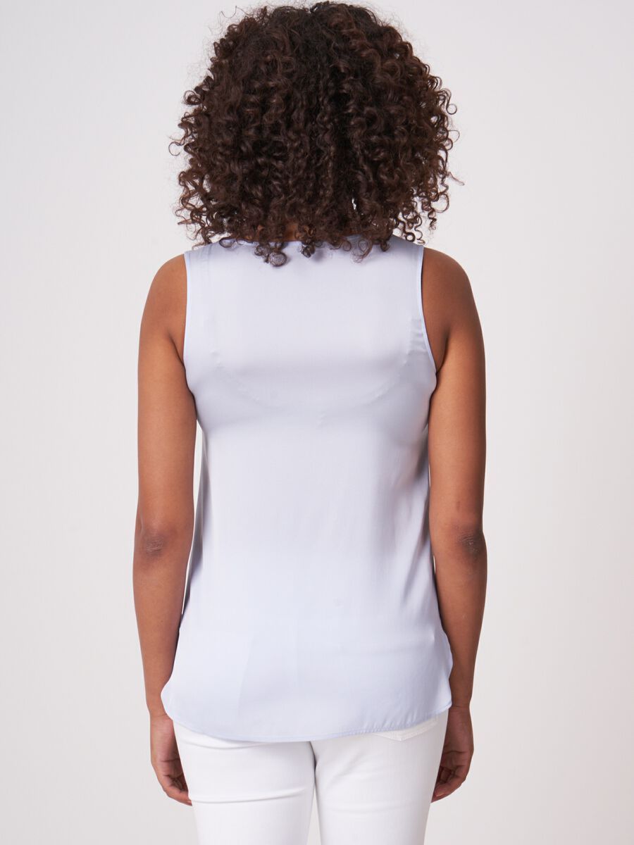 Repeat Cashmere Zijden Top Met Ronde Hals