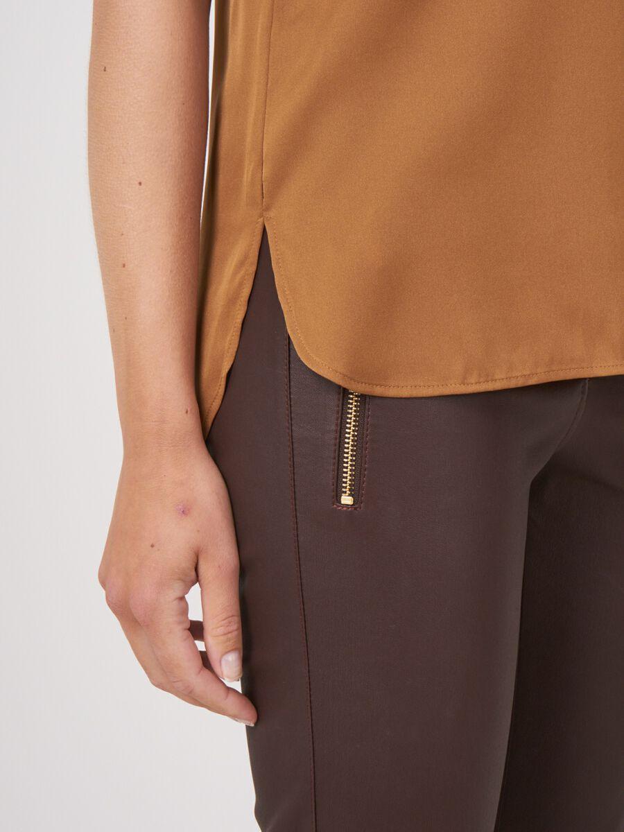 Repeat Cashmere Zijden Top Met Ronde Hals