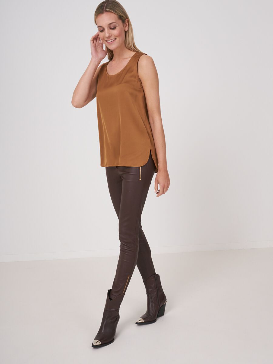 Repeat Cashmere Zijden Top Met Ronde Hals