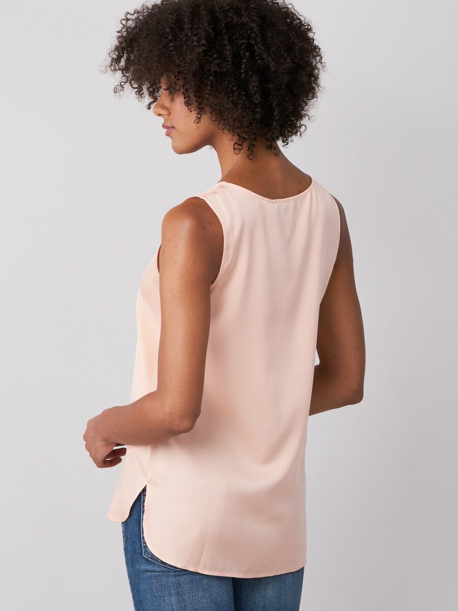 Repeat Cashmere Zijden Top Met Ronde Hals