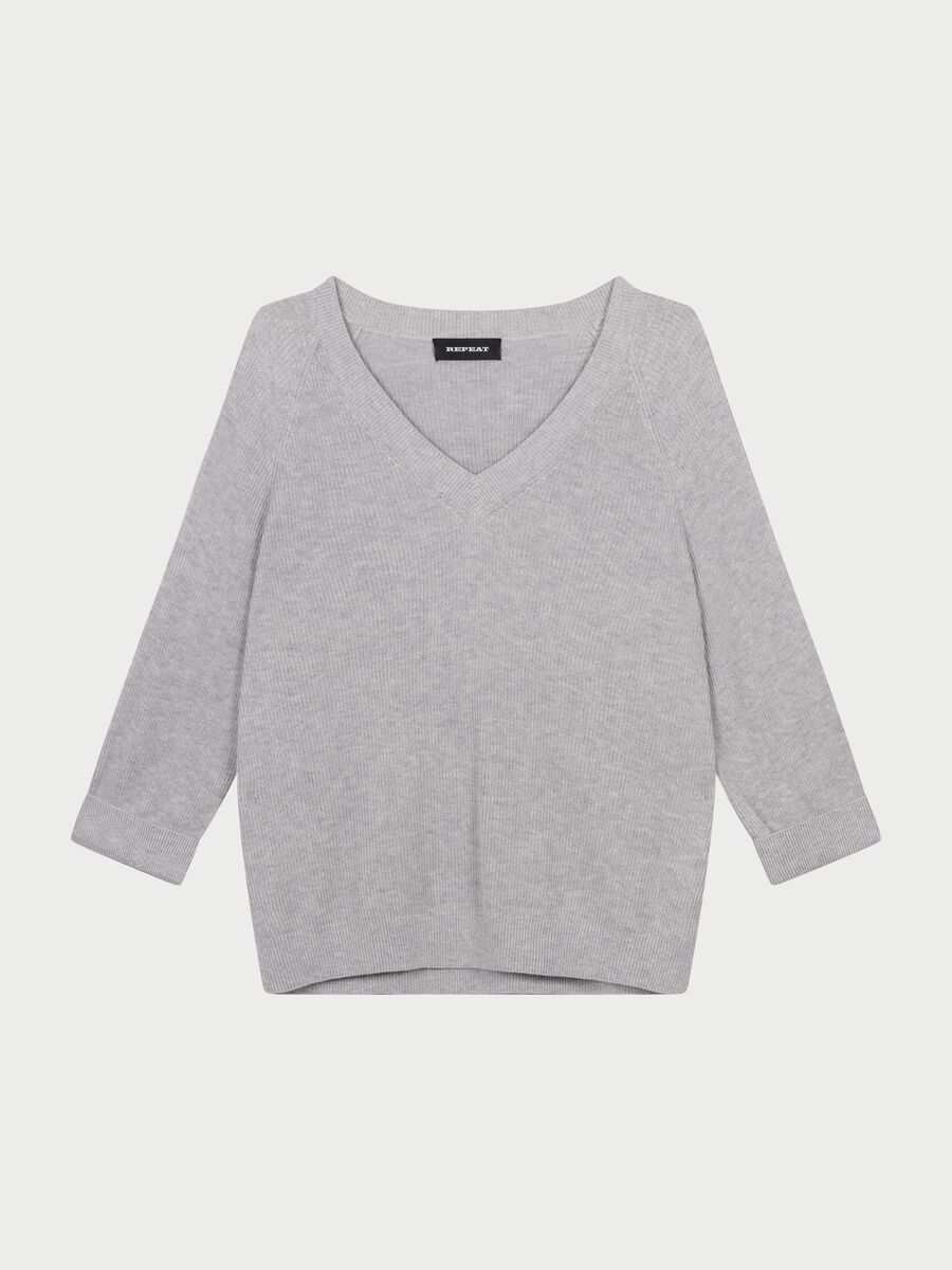 Repeat Cashmere Ribgebreide Trui Van Cashmere En Katoen