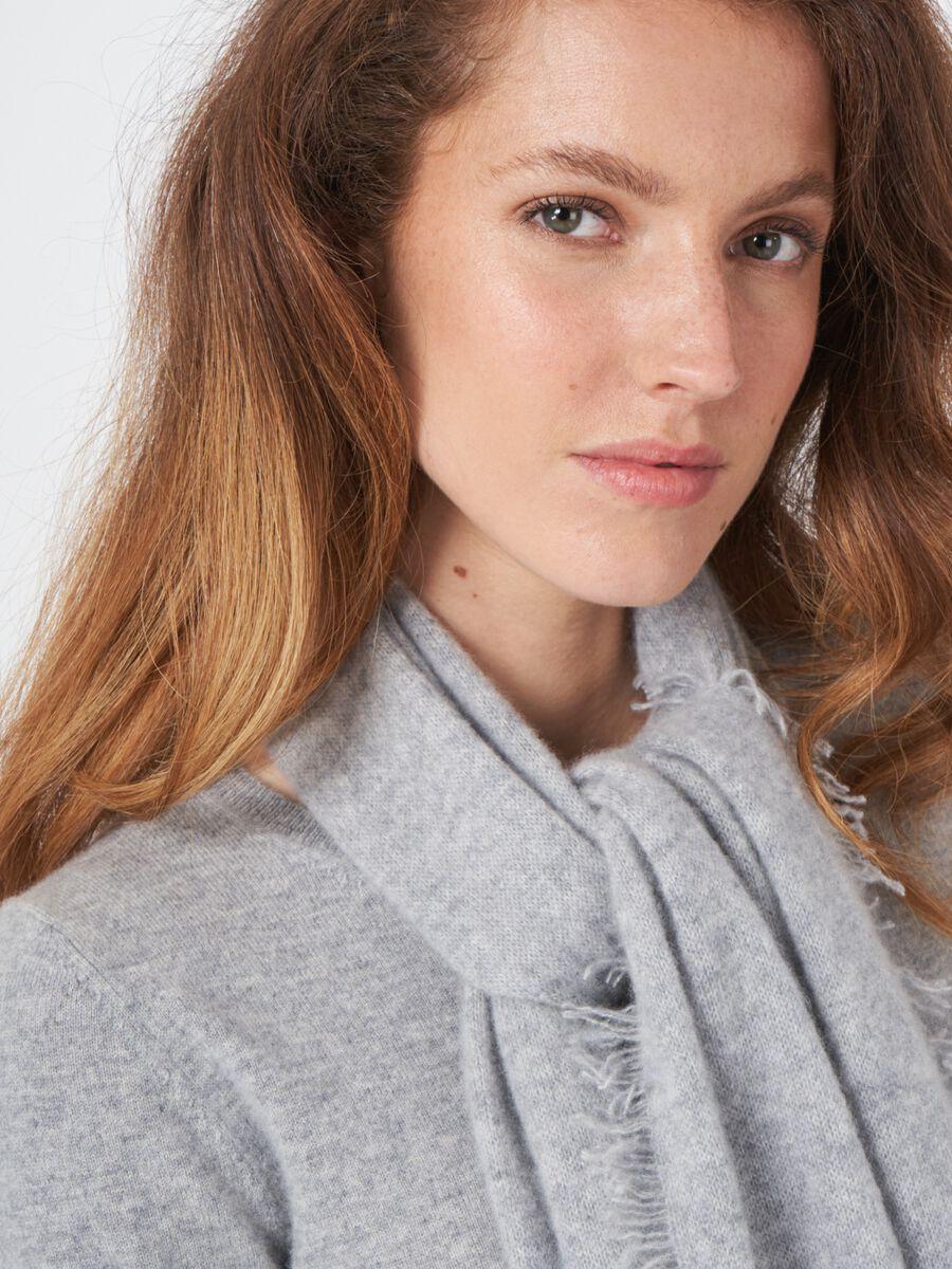 Repeat Cashmere Sjaal Met Franjes Van Biologisch Cashmere