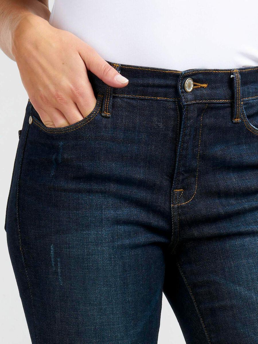 Repeat Cashmere Stretch Denim Jeans Met Destroyed Details