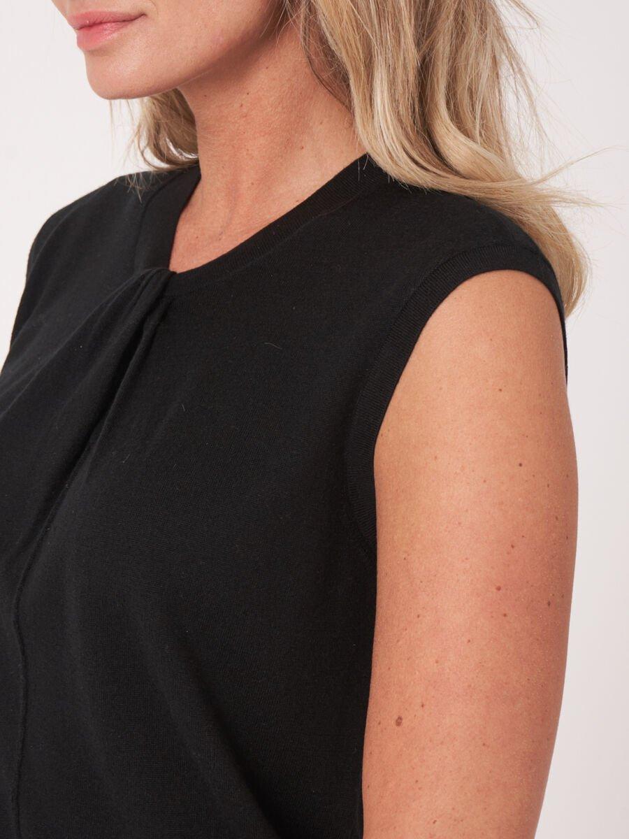 Repeat Cashmere Super Fijngebreide Top Van Cashmere-katoenmix