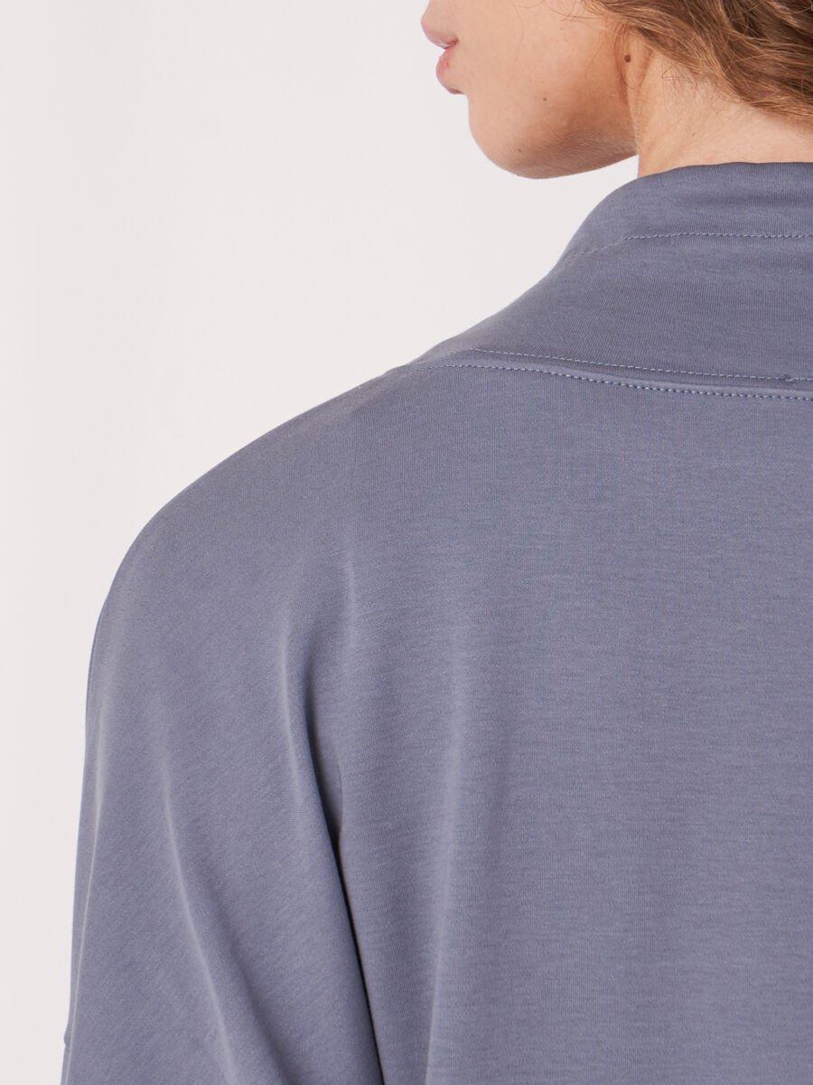 Repeat Cashmere Sweater Van Katoenmix Met Trekkoord