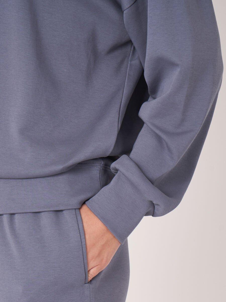 Repeat Cashmere Sweater Van Katoenmix Met Trekkoord