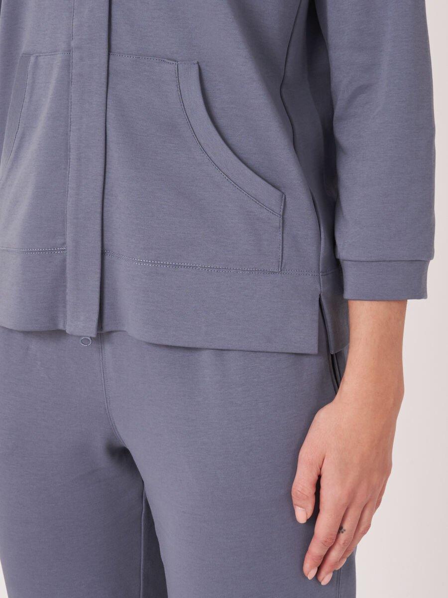 Repeat Cashmere Sweatshirt-vest Met Blinde Knoopsluiting