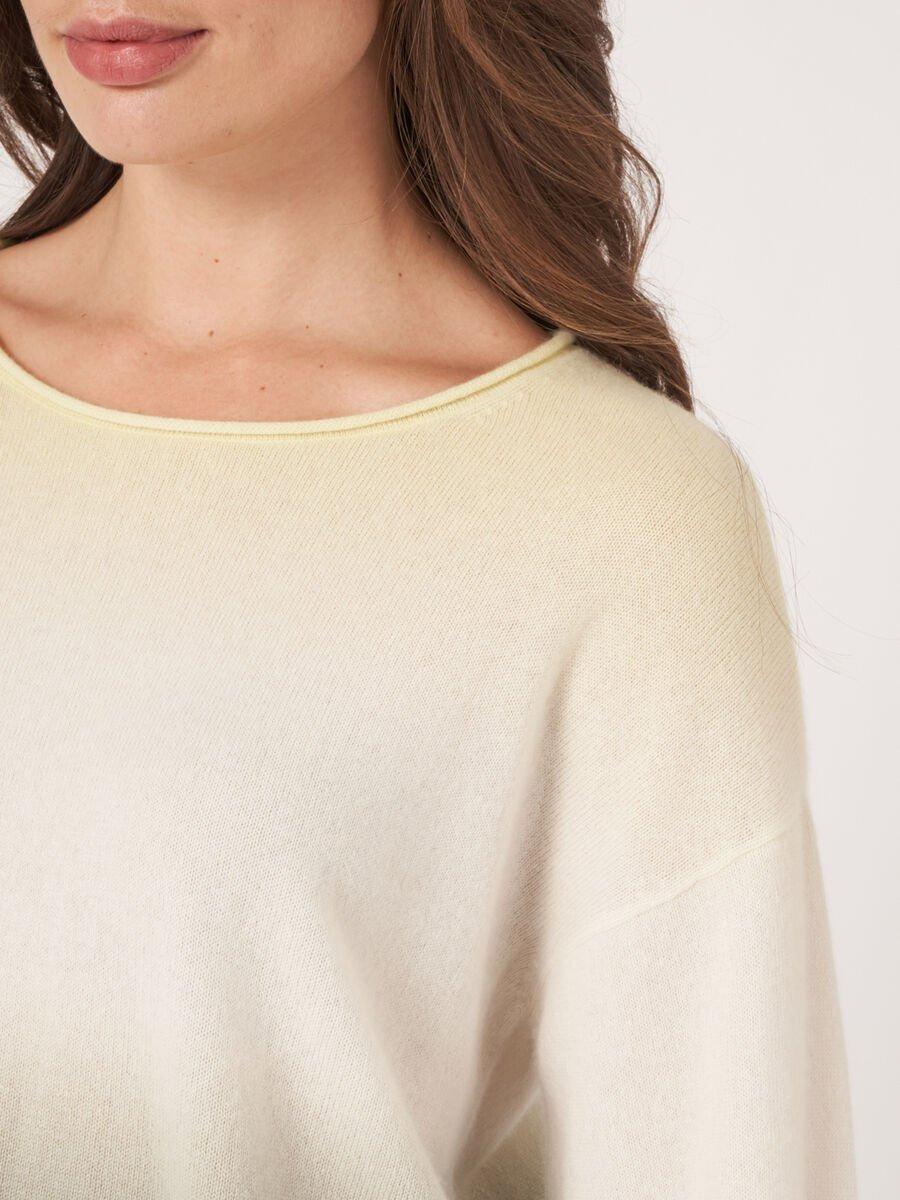 Repeat Cashmere Trui Van Biologisch Cashmere Met Dip Dye Print