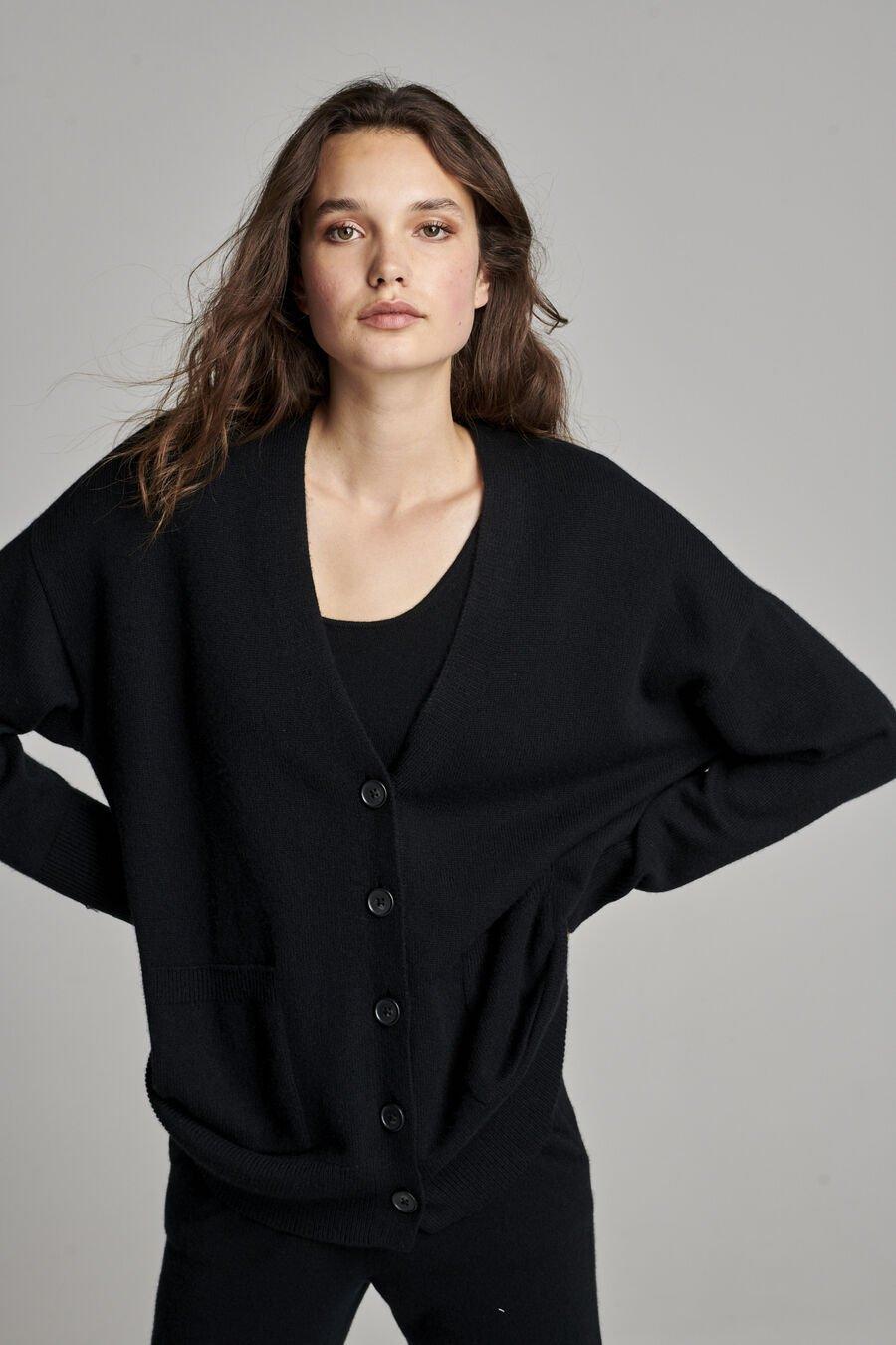 Repeat Cashmere Wijde Cardigan Met Knopen Van Biologisch Cashmere