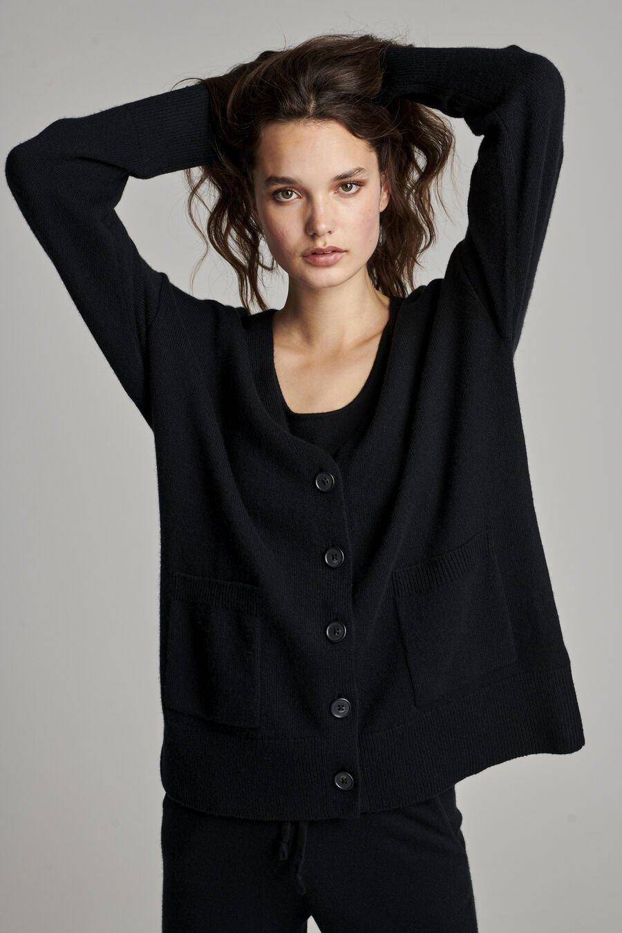 Repeat Cashmere Wijde Cardigan Met Knopen Van Biologisch Cashmere