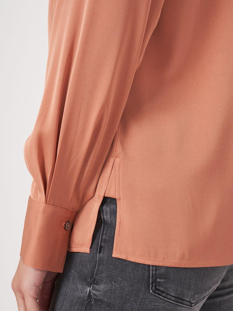 Repeat Cashmere Zijden Overhemd Met Borstzak En Zijsplitten