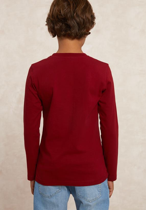 River Woods Basic Fantasie T-shirt Lange Mouwen Red Cross