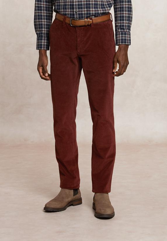 river woods Basic ribfluwelen stretch broek crodino