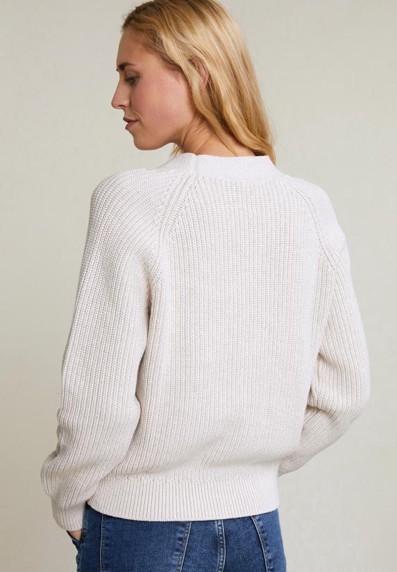 River Woods Beige Geknoopte V-hals Cardigan Lange Mouwen