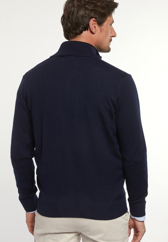 River Woods Custom Fit Basic Merino Gilet Kleur Navy