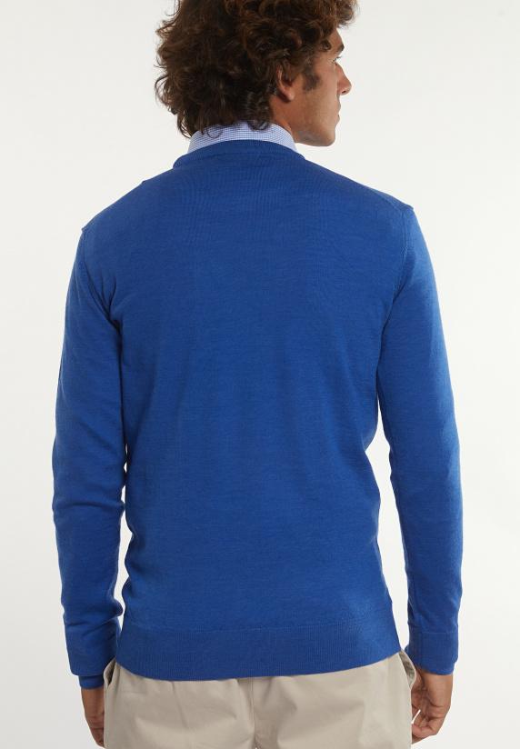 River Woods Custom Fit Basic Merinotrui Ronde Hals Gloaming Mix