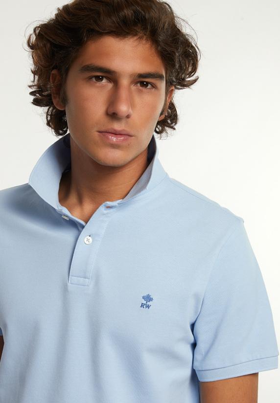 River Woods Custom Fit Basic Pima Katoen Clear Water