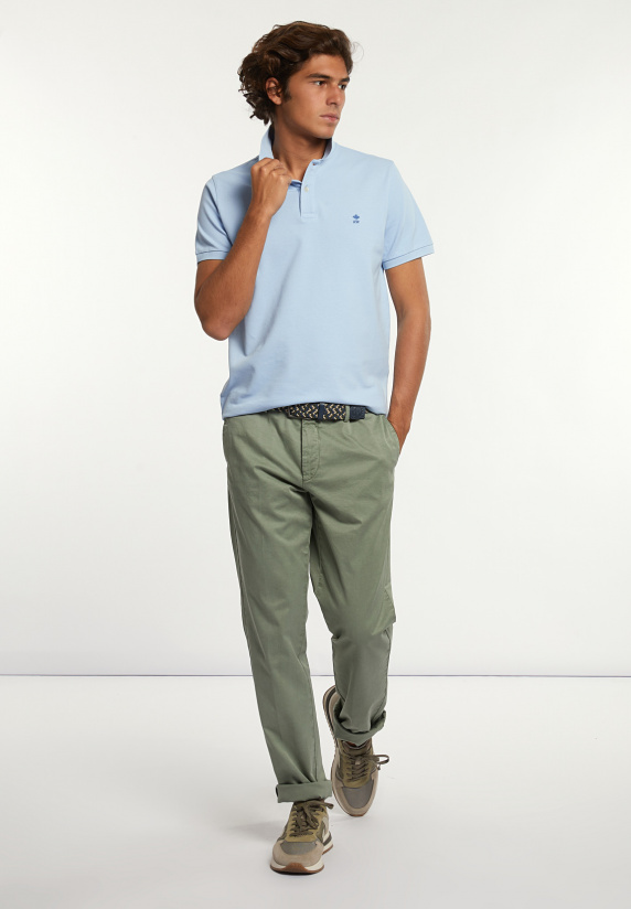 River Woods Custom Fit Basic Pima Katoen Clear Water