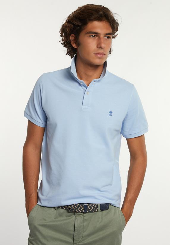 river woods Custom fit basic pima katoen clear water