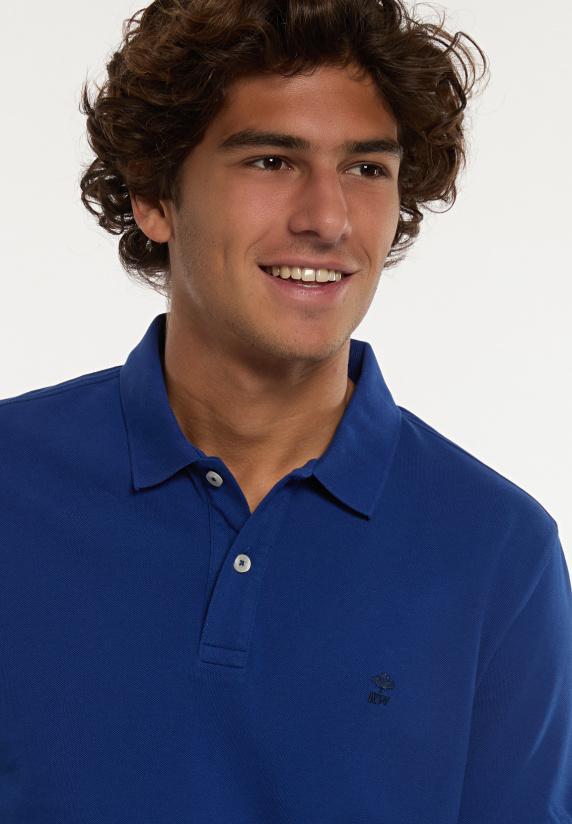 River Woods Custom Fit Basic Pima Katoen Polo Admiral